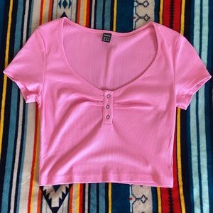 Pink shein top! Size xs